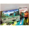 Image 2 : 2 boxes full of assorted fishing items - includes Panco Blue Heron - line counter level wind reel / 