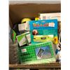 Image 3 : 2 boxes full of assorted fishing items - includes Panco Blue Heron - line counter level wind reel / 