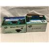 Image 2 : 2 boxes full of assorted fishing items - includes King Fisher power line roller - Ex40R / Panco Blue