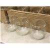 Image 2 : Group of 65 clear double sided empty jars