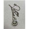 Image 2 : $3,340 Blue Moissanite (5.0ct) 44 round cut Moissanites (0.44ct) Sterling Silver combination cast &