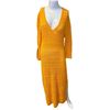 Image 1 : Rag & Bone New York Deep Yellow Renee Long Dress (retail $600) w/ tags - size XL