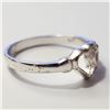 Image 2 : Silver Ring (Size 8) ("length Oinches)