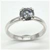Image 1 : Silver Gray Moissanite ( Round 6 Mm)(2.3ct) Rhodium Plated Test And Looks Better Than Diamond Ring (