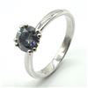 Image 2 : Silver Gray Moissanite ( Round 6 Mm)(2.3ct) Rhodium Plated Test And Looks Better Than Diamond Ring (