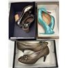 Image 1 : 3 pairs of ladies assorted shoes - Ginza Kanematsu (size 22 1/2 D)/ Marni (size 35 1/2) & Christian