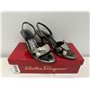 Image 2 : Pair of Salvatore Ferragamo ladies shoes w/ box - size 6 1/2 B