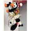 Image 2 : Group of assorted stuffed toys - includes collectible Coca Cola bean bag plush penguin/ TY toys etc.