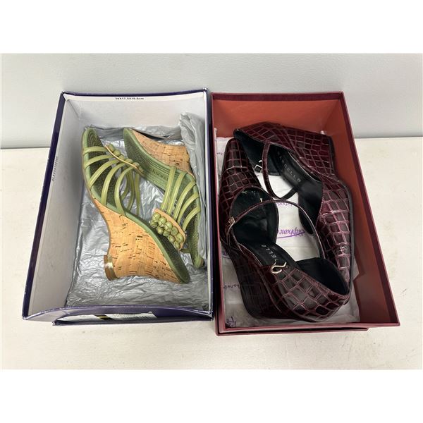 2 pairs of assorted ladies high heel shoes - Enzo Angiolini size 6 M & Remarcello size 35 w/ boxes