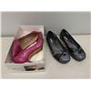 Image 1 : 2 pairs of ladies assorted shoes - Miu Miu size 35 1/2 & Manolo Blahnik size 35 1/2 w/ box