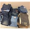 Image 1 : Group of assorted denim jeans - include Levi's/ Abercrombie & Fitch/ Chevignon etc. (approx. 30 pcs)