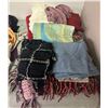 Image 1 : Group of assorted ladies winter scarves