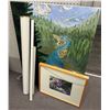 Image 1 : Group of assorted painting/ posters/ framed wall hanging