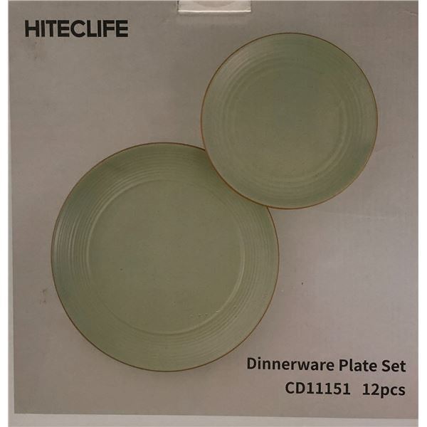 Hiteclife dinnerware plate set (bidder picks colour)