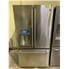 Image 1 : GE STAINLESS STEEL FRENCH DOOR FRIDGE WITH ROLLOUT FREEZER & WATER/ICE DISPENSER