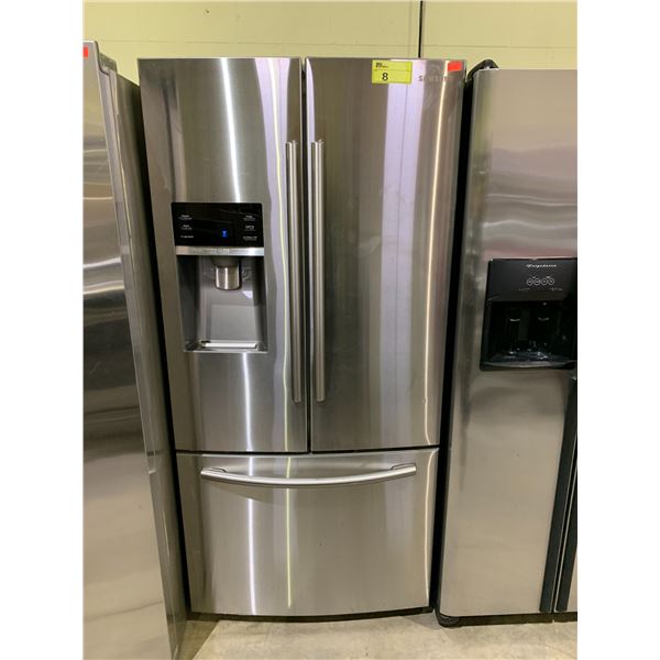 SAMSUNG STAINLESS STEEL FRENCH DOOR FRIDGE WITH ROLLOUT FREEZER & WATER/ICE DISPENSER