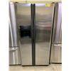 Image 1 : FRIGIDAIRE STAINLESS STEEL SIDE BY SIDE FRIDGE WITH WATER/ICE DISPENSER