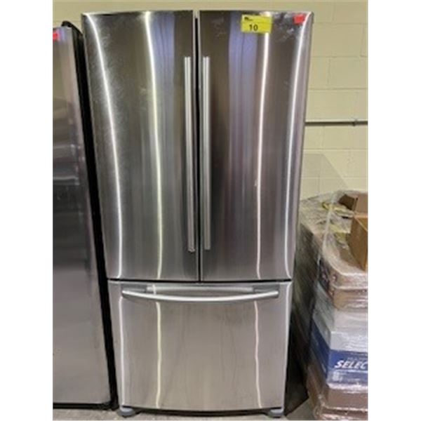 SAMSUNG STAINLESS STEEL FRENCH DOOR FRIDGE WITH ROLLOUT FREEZER