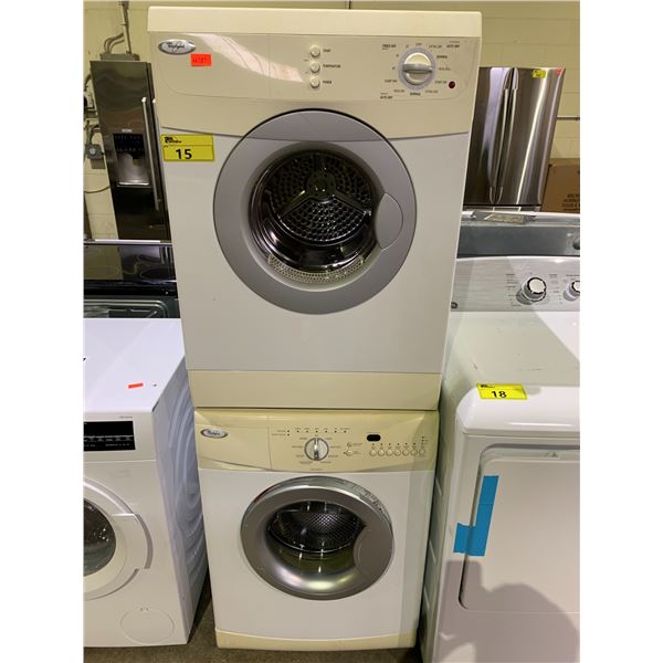 WHIRLPOOL STACKING WASHER/DRYER SET