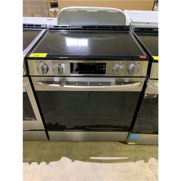 LG STAINLESS STEEL 4 BURNER ELECTRIC STOVE WITH CONVECTION OVEN