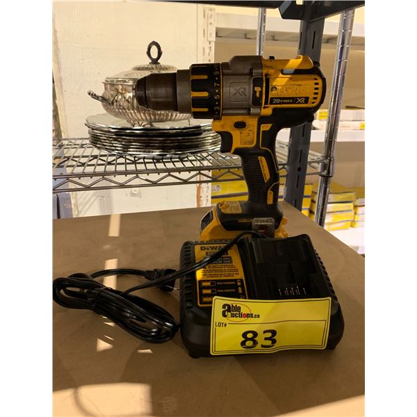 DEWALT DCD995 1/2" CORDLESS HAMMER DRILL WITH 20V MAX BATTERY & CHARGER