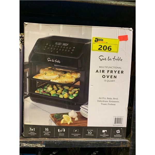 SUR LA TABLE MULTIFUNCTIONAL AIR FRYER OVEN 13QUARTS