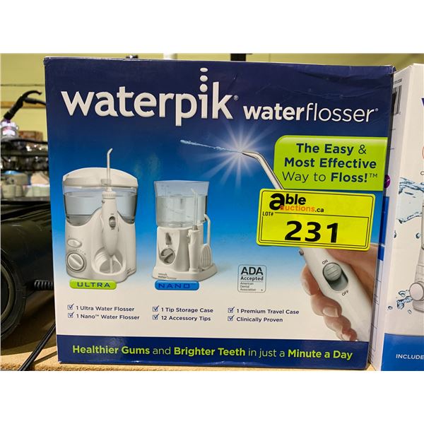 WATERPIK WATER FLOSSER ULTRA & NANO