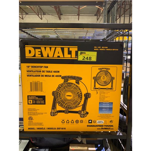 DEWALT 16  BENCHTOP FAN