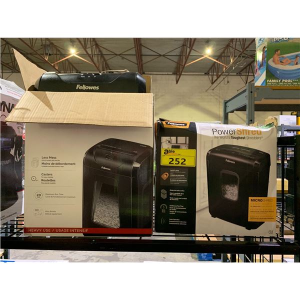 2 FELLOWES POWERSHRED SHREDDERS