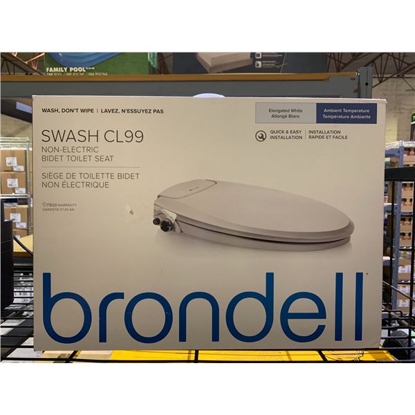 BRONDELL SWASH CL99 NON ELECTRIC BIDET TOILET SEAT