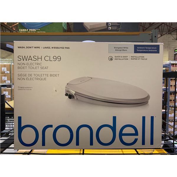 BRONDELL SWASH CL99 NON ELECTRIC BIDET TOILET SEAT