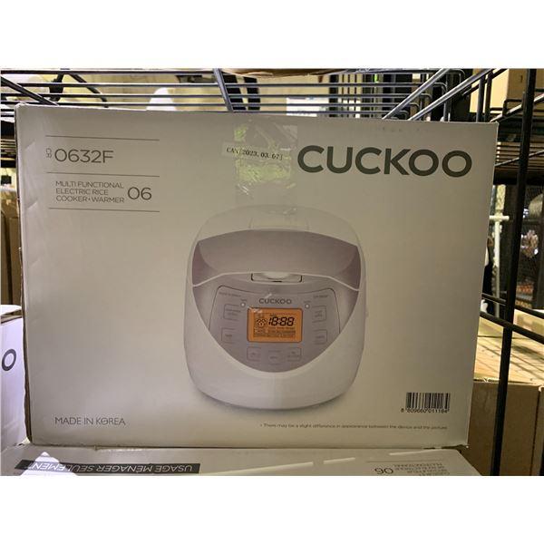 CUCKOO MULTIFUNCTIONAL ELECTRIC RICE COOKER + WARMER MODEL CR0632F