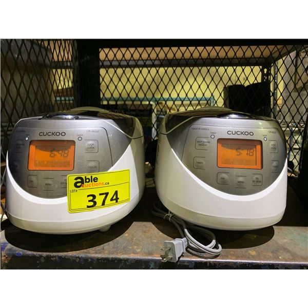 2 CUCKOO RICE COOKERS