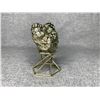 Image 3 : GENUINE PYRITE SPECIMEN ON METAL STAND 3 X 2.5" RETAIL $949