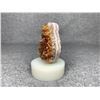 Image 2 : CITRINE GEODE FLAME ON STAND RETAIL $480