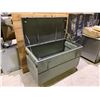 Image 2 : ROLLING METAL STORAGE CRATE APPROX 48 X 24"