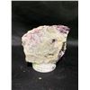 Image 1 : GENUINE FLUORITE SPECIMEN CLUSTER 4 X 4.5" ON STAND RETAIL $1,600