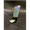 Image 2 : AMETHYST TITANIUM AURA ON METAL STAND 3.5" RETAIL $300