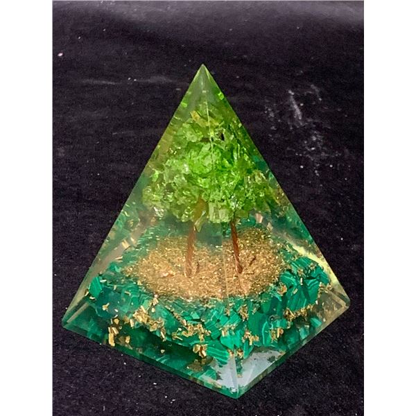 MALACHITE ORGONITE PYRAMID RETAIL $789