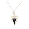 Image 3 : 0.17 ctw Diamond and Mother of Pearl Pendant And Chain - 14KT White Gold