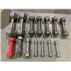 Image 1 : PAIL OF ASSORTED DUMBBELLS INCLUDING;  1 LBS UP TO 10 LBS