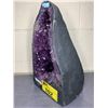 Image 2 : NATURAL AMETHYST CATHEDRAL GEODE (BRAZIL) 18.5KG 14.5"X9" RETAIL $12,000