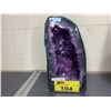Image 1 : NATURAL AMETHYST CATHEDRAL GEODE (BRAZIL) 9.85KG 12"X6" RETAIL $9,000