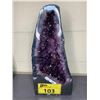 Image 4 : NATURAL AMETHYST CATHEDRAL GEODE (BRAZIL) 9.85KG 12"X6" RETAIL $9,000