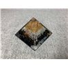 Image 2 : BLACK TOURMALINE AND SELENITE ORGONITE PYRAMID RETAIL $369