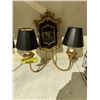 Image 3 : 2 DUAL LAMP WALL SCONCES