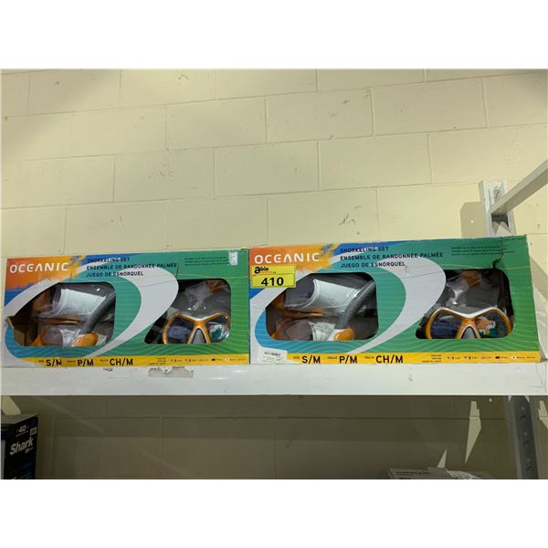 2 OCEANIC SNORKELING SETS