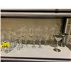 Image 3 : ASSORTED GLASSWARE & 2 METAL MARTINI CUPS