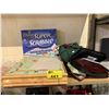 Image 2 : ASSORTED ITEMS INCLUDING; DELUXE EDITION SUPER SCRABBLE, MARBLE CHESS BOARD, MULTI GAME BOARD &