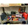 Image 2 : ASSORTED ITEMS INCLUDING; HEATER, JERRY CANS, HAND TOOLS & MORE